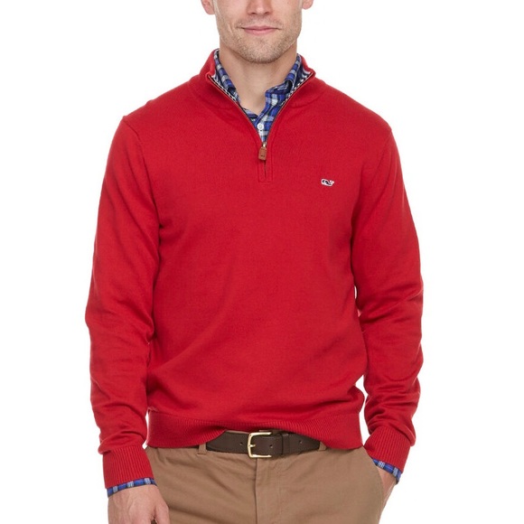 Vineyard Vines Other - Vineyard Vines Cotton 1/4-Zip Whale Logo Pullover